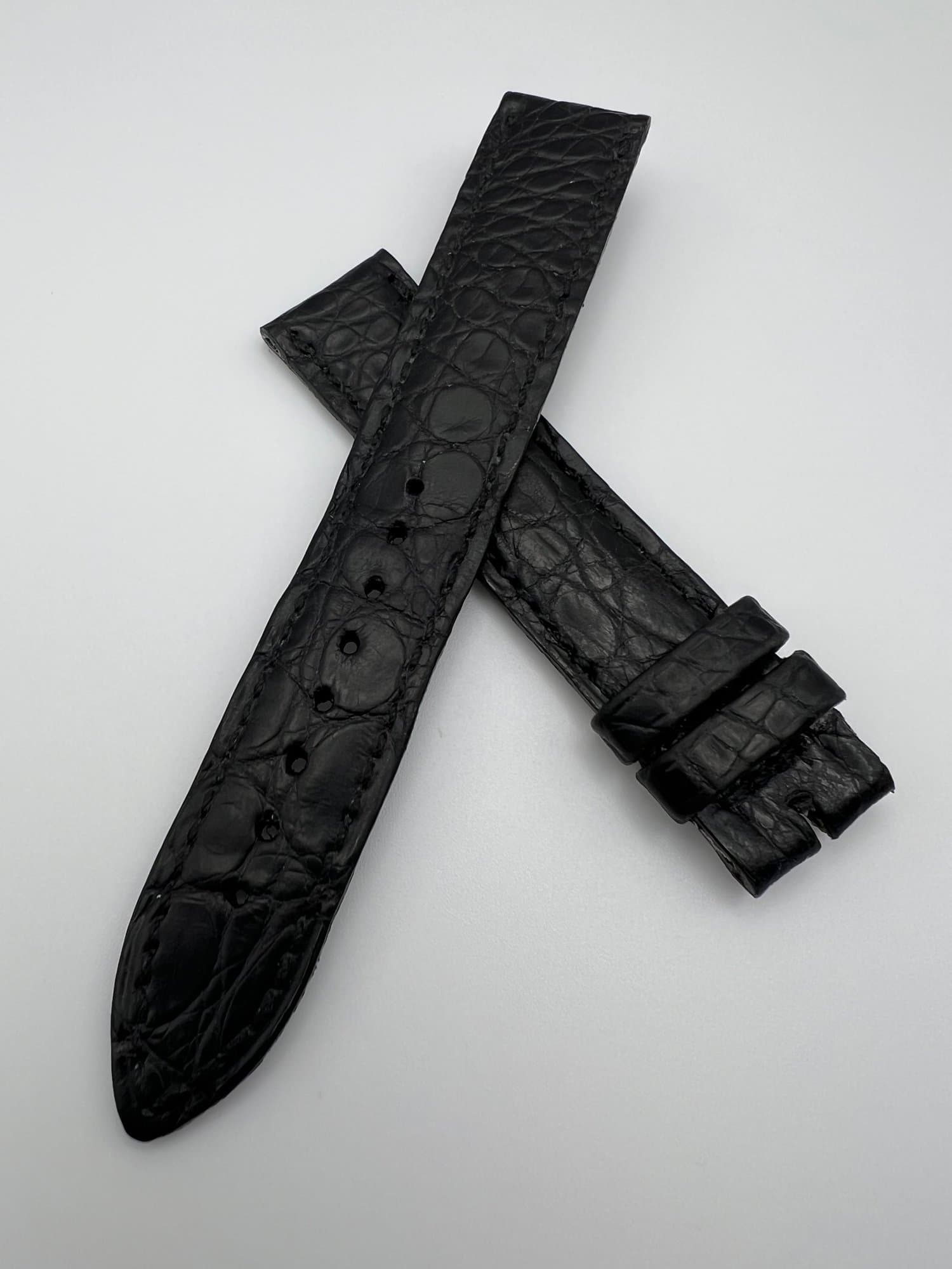 Jaeger LeCoultre Black Crocodile Leather Strap