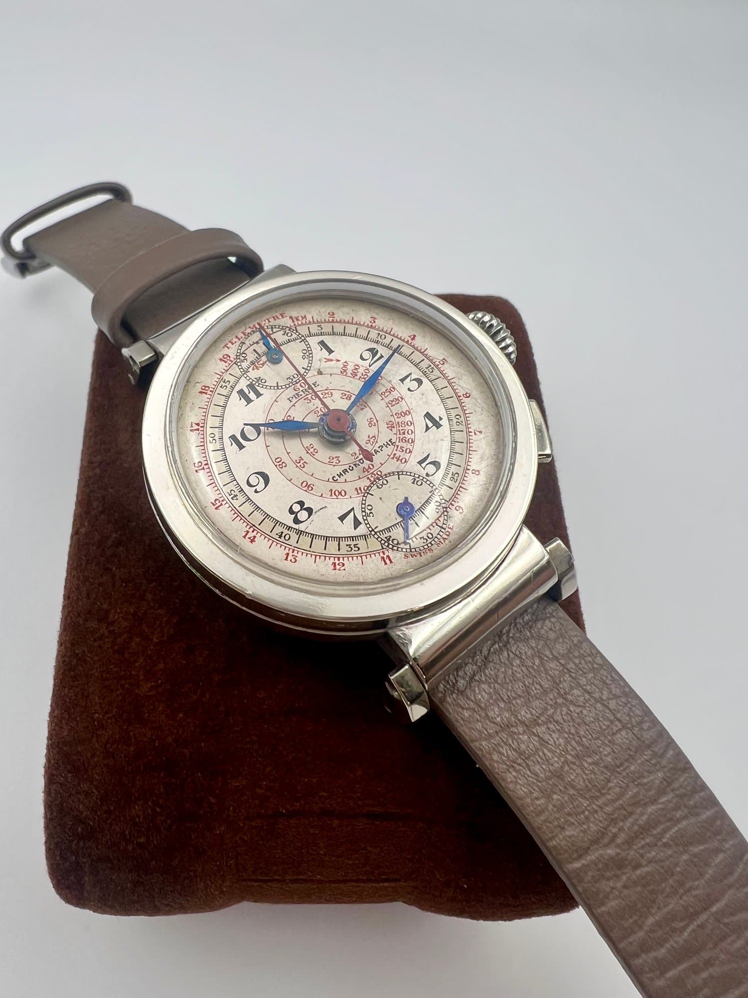 Pierce Monopusher Chronograph 1930s