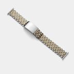 Beads-of-rice bracelet: Bulang & Sons, two-tone