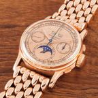 Beads-of-rice bracelet: Patek 1518, pink gold, 7-row