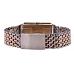 Beads-of-rice bracelet: Rolex-signed, two-tone