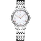 Omega De Ville 434.15.30.60.55.001 · white mother-of-pearl, diamonds