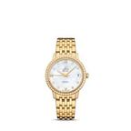 Omega De Ville 424.55.33.20.55.001 · white mother-of-pearl, diamonds