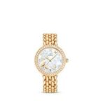 Omega De Ville 424.55.33.20.55.008 · white mother-of-pearl, diamonds