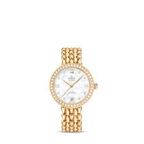 Omega De Ville 424.55.33.20.55.009 · white mother-of-pearl, diamonds