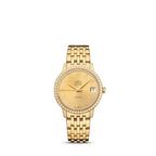 Omega De Ville 424.55.33.20.58.001 · champagne, diamonds