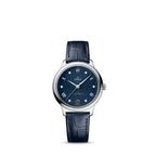 Omega De Ville 434.13.34.20.53.002 · blue, diamonds