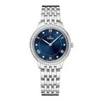 Omega De Ville 434.15.30.60.53.001 · blue, diamonds